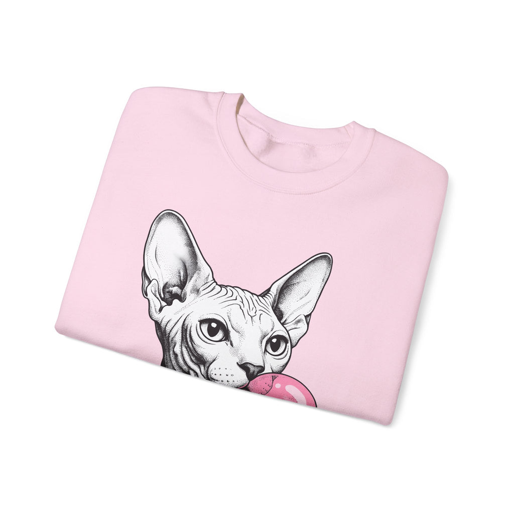 Sphynx Feline Sweatshirt Cat Pet Supplies Gift Women Neo Traditional Sweatshirt Cat Sweatshirt Cat Fan Faux Illustration Pet Accessories Graphic Clean