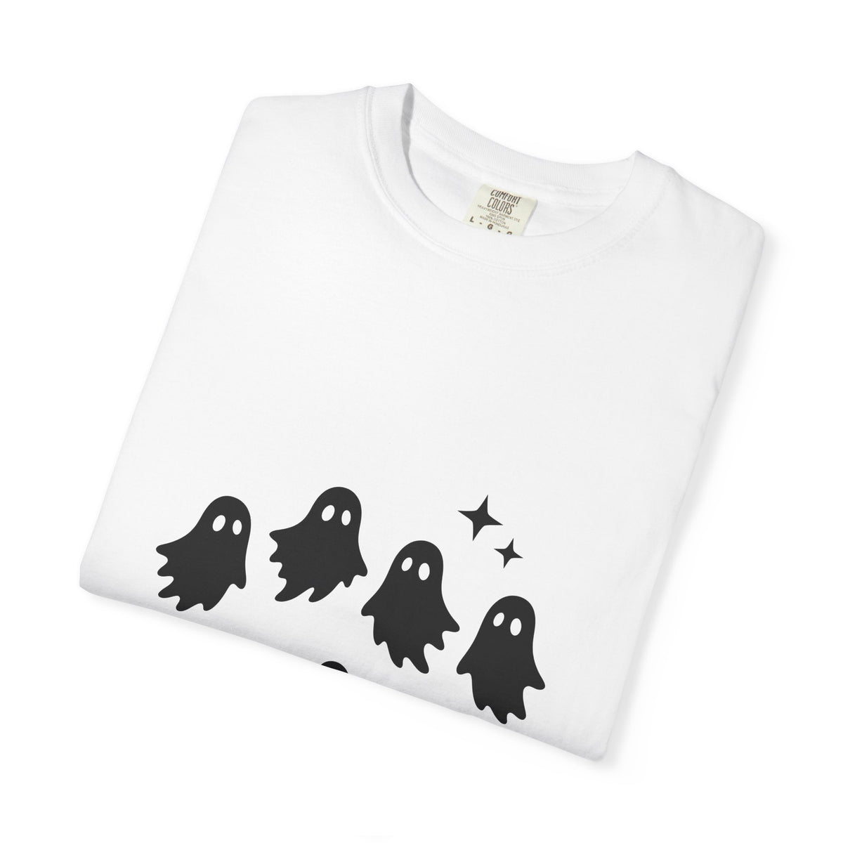 Ghost Halloween Spooky Gift Minimalist Specter Horror Fan Ghostly Creepy Silhouette T-Shirt
