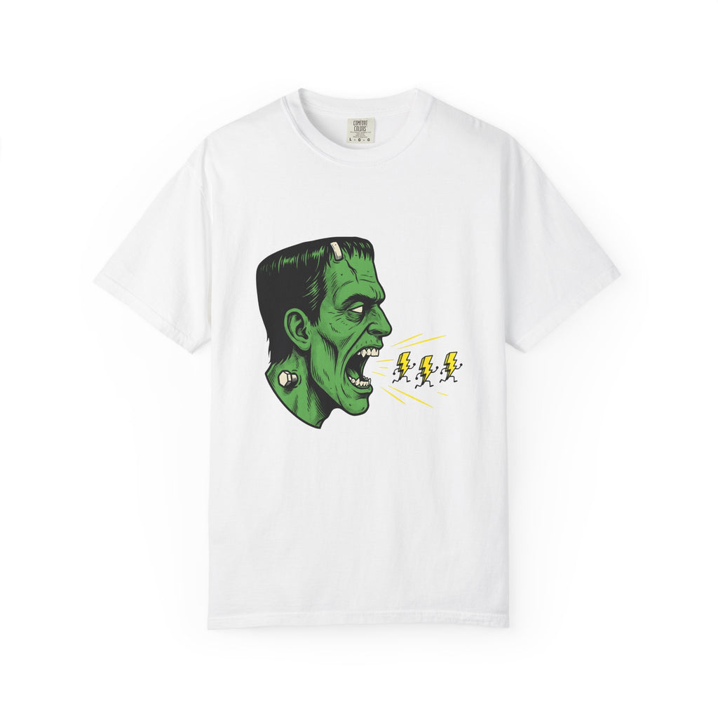 Frankenstein Creature Halloween Scary Gift Cartoon Monster Horror Fan Creepy Frightening T-Shirt