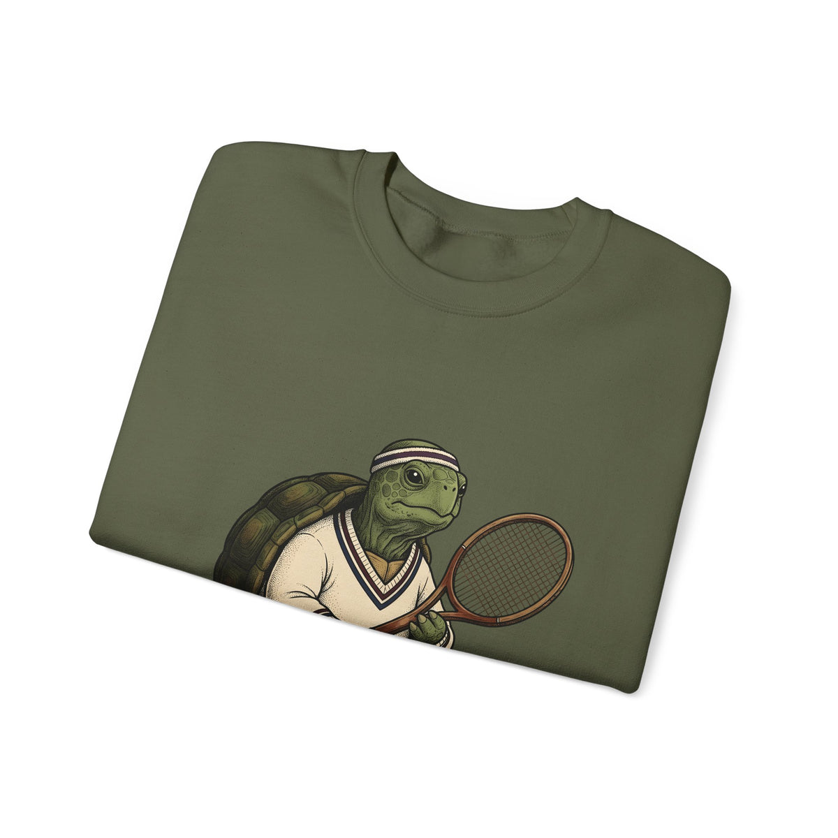 Turtle Tennis Sweatshirt Sports Animal Gift Women Vintage Sweatshirt Tennis Sweatshirt Athlete Fan Retro Sweatshirt Wildlife Graphic Hand Drawn Tennis Ball