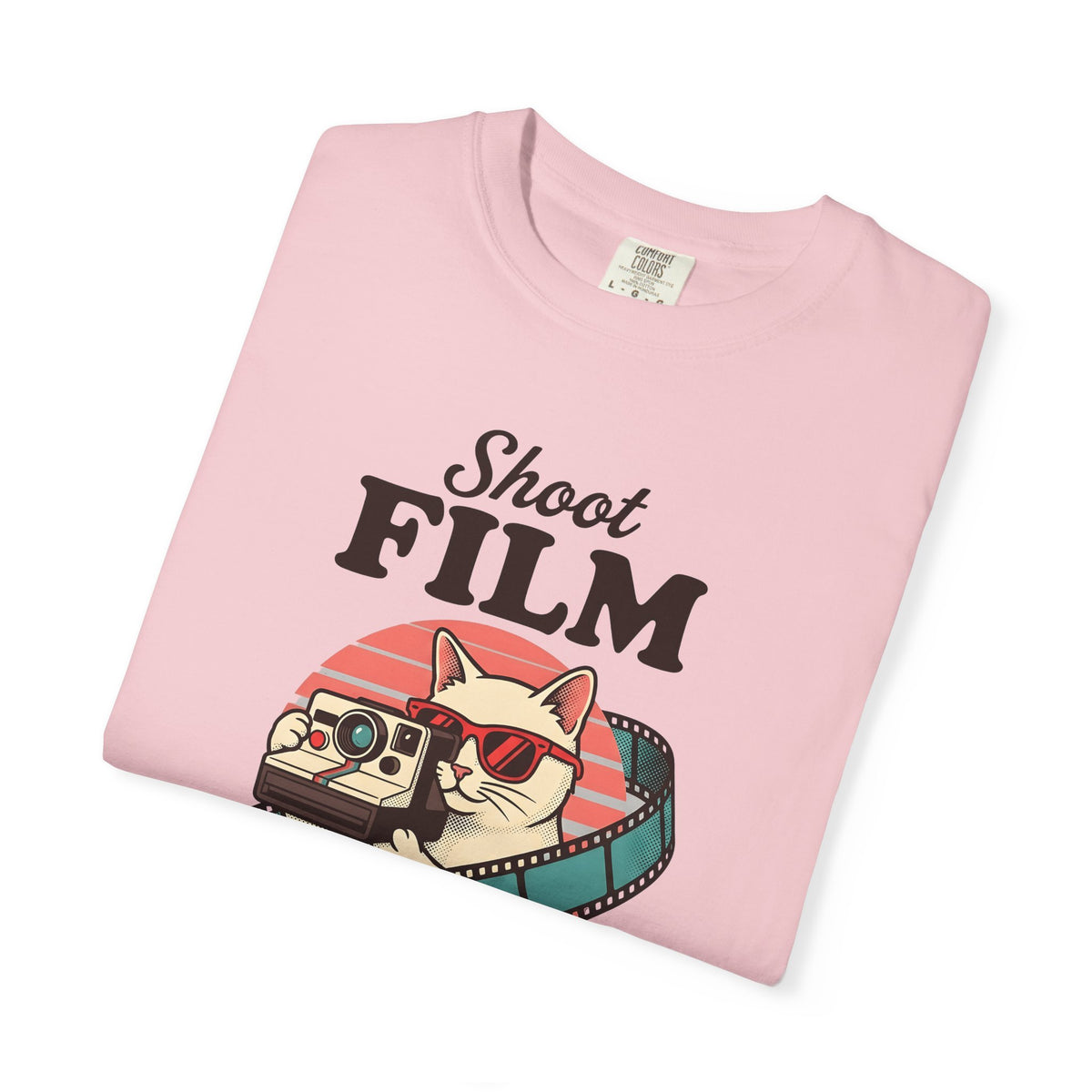 Kitten Camera T-Shirt Cat Photo Gift Women Antique T-Shirt Camera Obscura T-Shirt Cat Fan Faux Vintage T-Shirt Photography Graphic Old School Photo