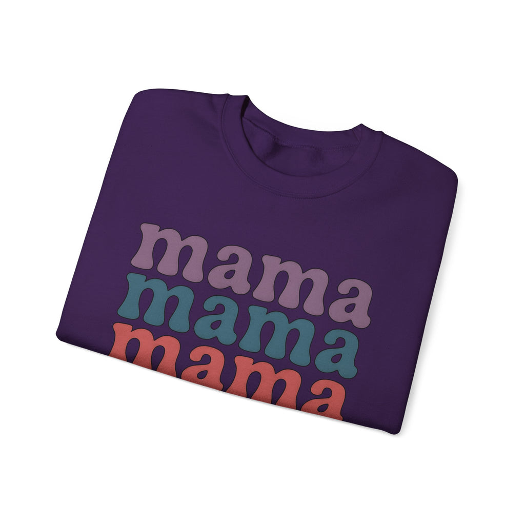 Retro Text Moms Family Gift Bold Typography Sweatshirt