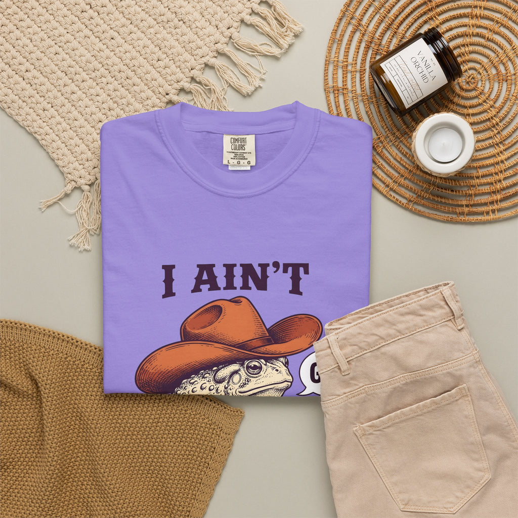 Ranch Frog Funny Critter Gift Classic Toad Humor Fan Retro Animal Doodle Talk Bubble T-Shirt