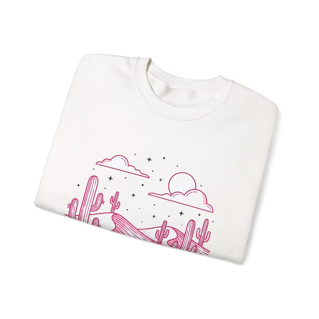 Desert Plant Desert Wilderness Gift Modern Cactus Desert Fan Succulent Wilderness Line Sweatshirt