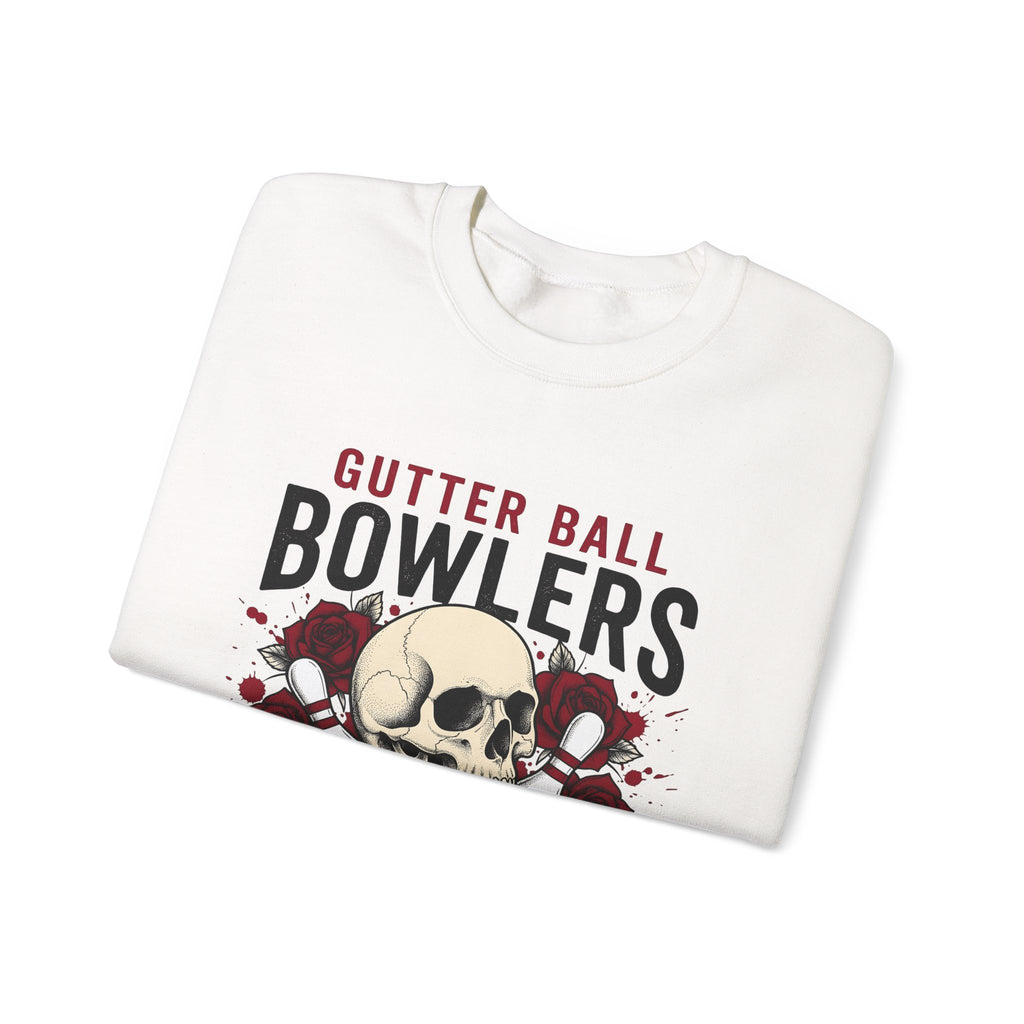 Skull Bowling Pins Sweatshirt Bowling Humor Gift Women Tattoo Sweatshirt Bowling Pin Sweatshirt Bowling Fan Traditional Sweatshirt Funny Graphic Vintage Roses