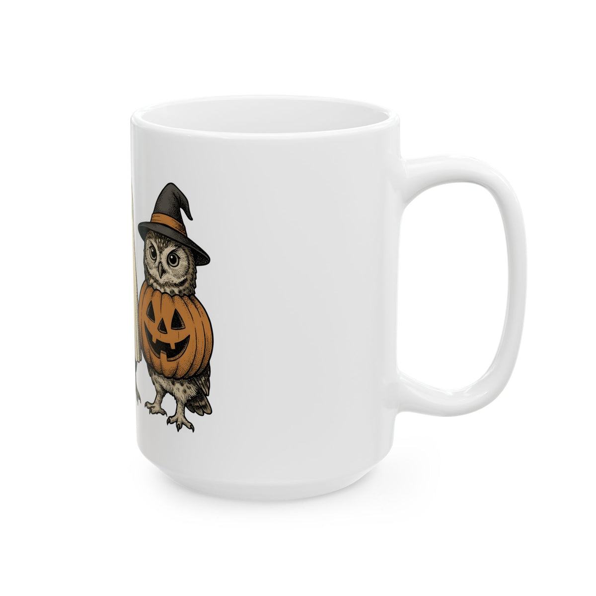 Owl Halloween Costumes Halloween Creatures Gift Classic Owl Costume Horror Fan Spooky Monster Mug