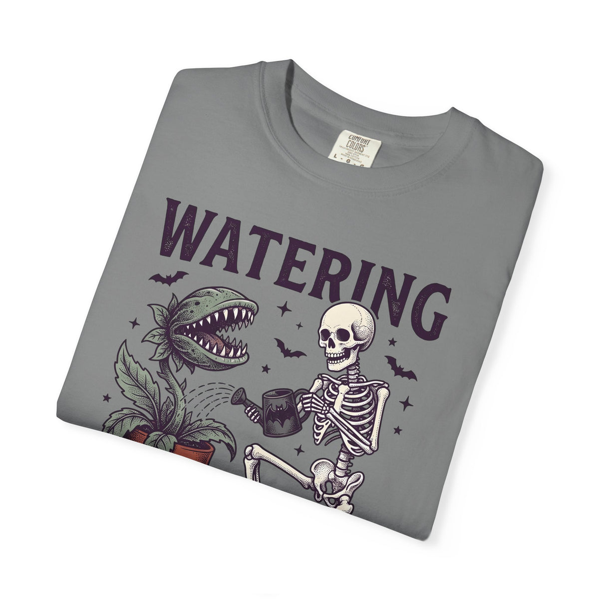 Skeleton Plant Halloween Spooky Gift Vintage Bone Plant T-Shirt