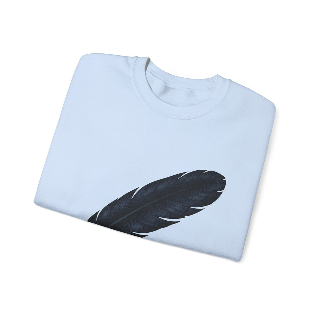 Feather Charm Sweatshirt Boho Chic Spiritual Gift Women Retro Sweatshirt Charm Sweatshirt Bohemian Enthusiast Vintage Sweatshirt Mystical Graphic Sketch Bow