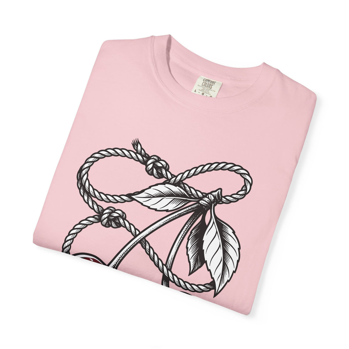 Cherry Vine T-Shirt Cowgirl Ranch Gift Women Retro T-Shirt Grapevine T-Shirt Rodeo Fan Vintage T-Shirt Farmhouse Graphic Sketch Foliage T-Shirt