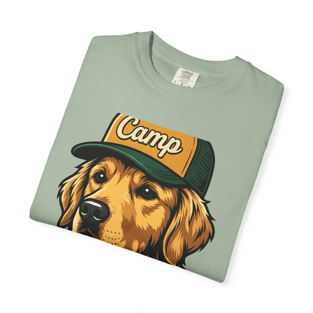 Golden Retriever T-Shirt Dog Hiking Gift Women Hand Drawn T-Shirt Retriever T-Shirt Dog Fan Illustrated Graphic T-Shirt Classic Cap T-Shirt