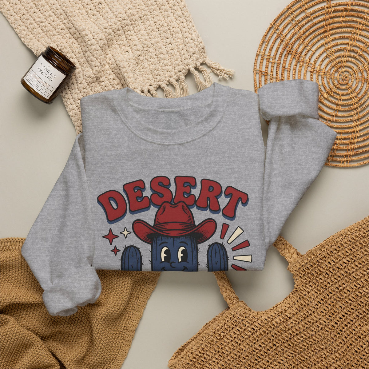 Succulent Cowboy Sweatshirt Cowgirl Ranch Gift Women Comic Sweatshirt Cactus Sweatshirt Cowboy Fan Rodeo Sweatshirt Farm Graphic Vintage Flower Sweatshirt