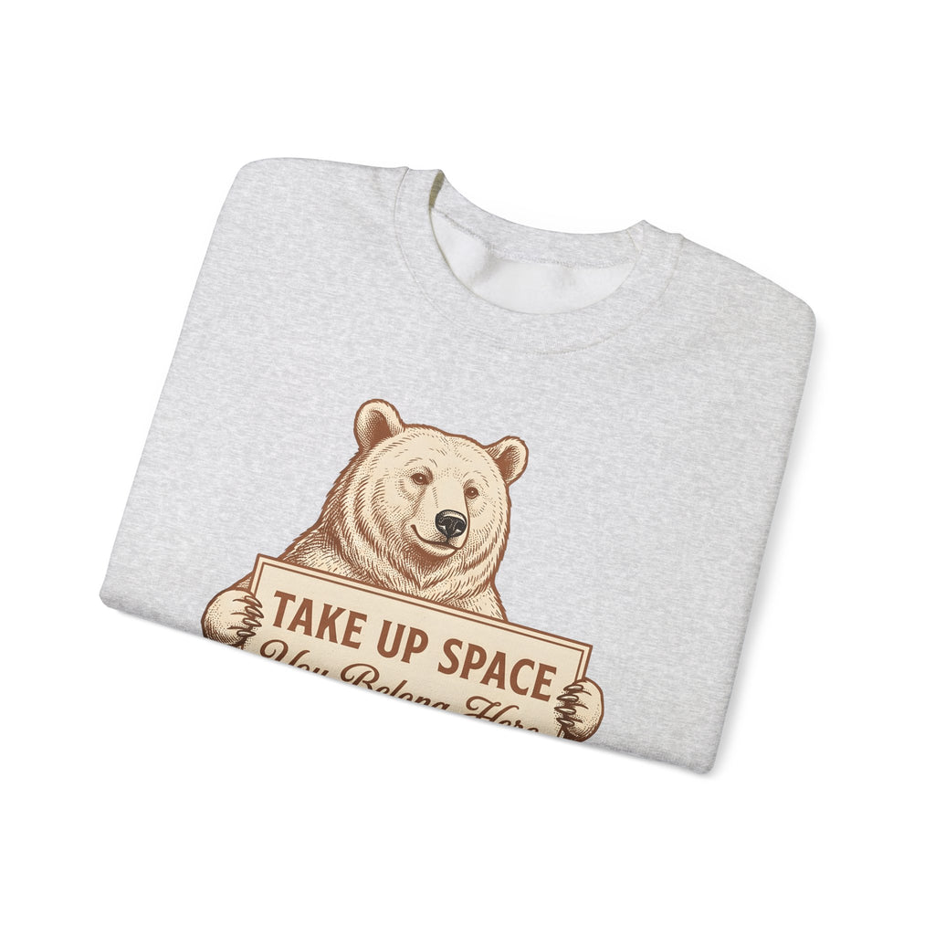 Bear Bear Animal Gift Vintage Grizzly Bear Fan Ursine Wildlife Hand Drawn Sign Sweatshirt