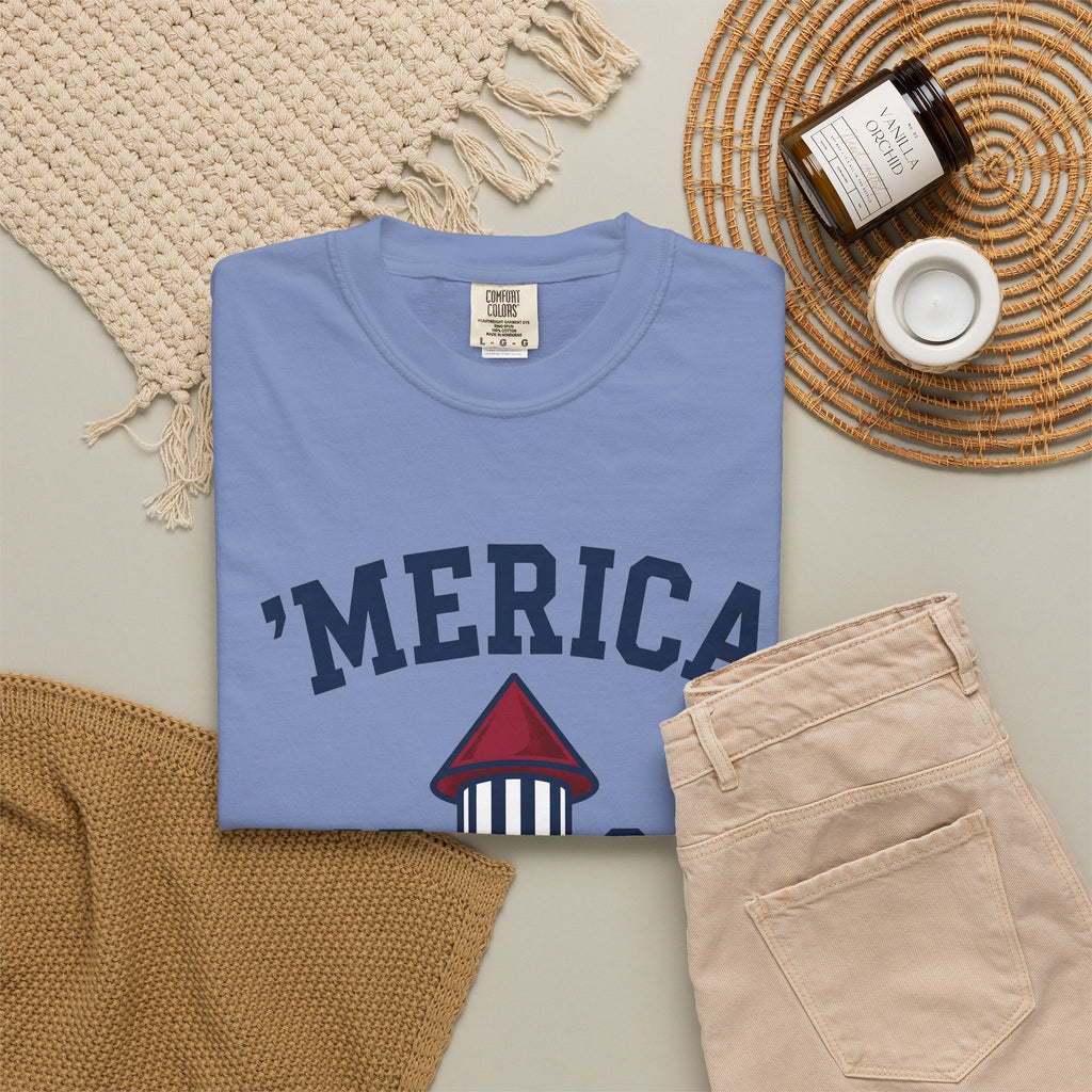 Firework Rocket 4Th Of July Celebration Gift Colorful Fireworks Independence Day Fan Vibrant Party T-Shirt