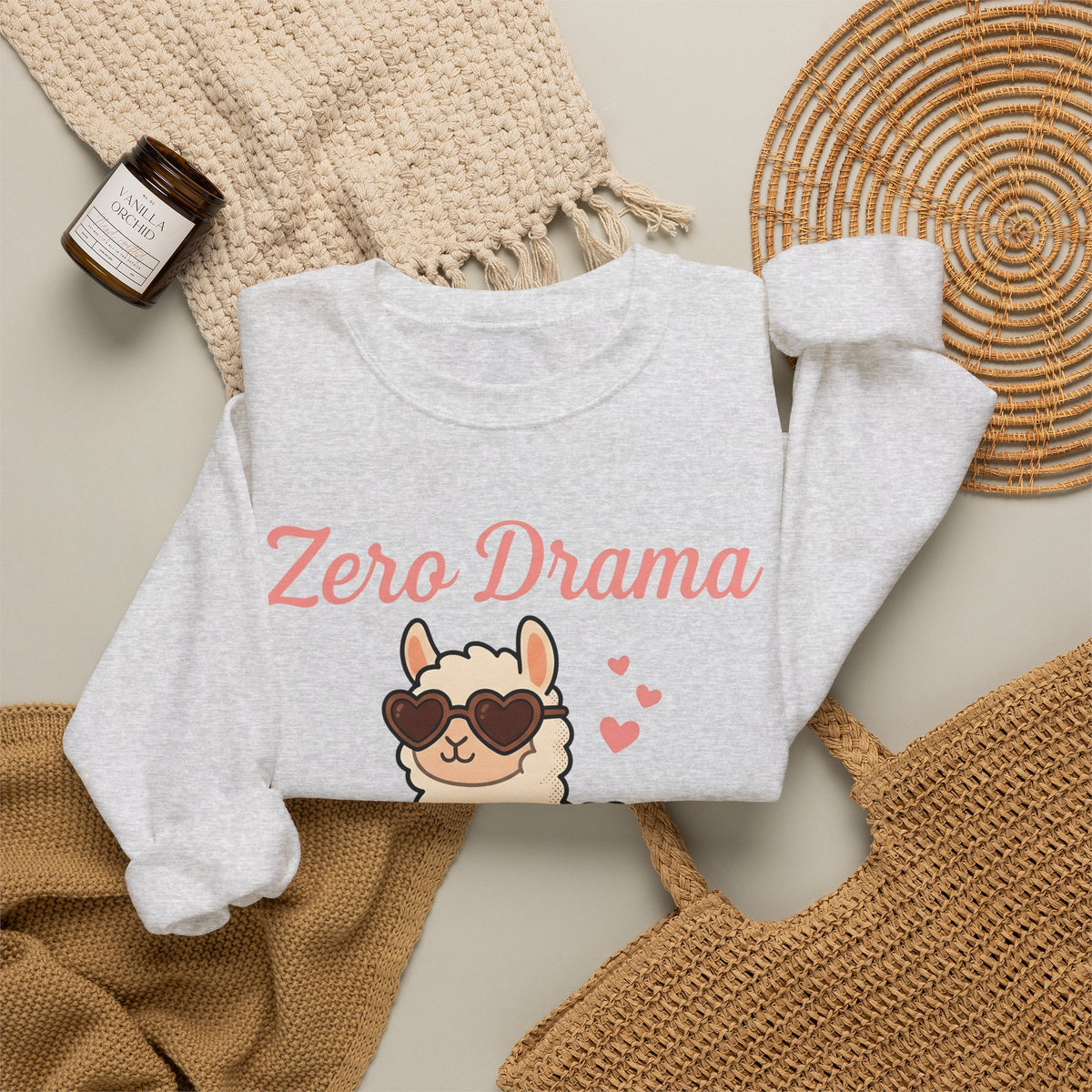 Alpaca Eyewear Sweatshirt Funny Fauna Gift Women Whimsical Sweatshirt Sunglasses Sweatshirt Humor Fan Spectacles Sweatshirt Wildlife Graphic Illustrated