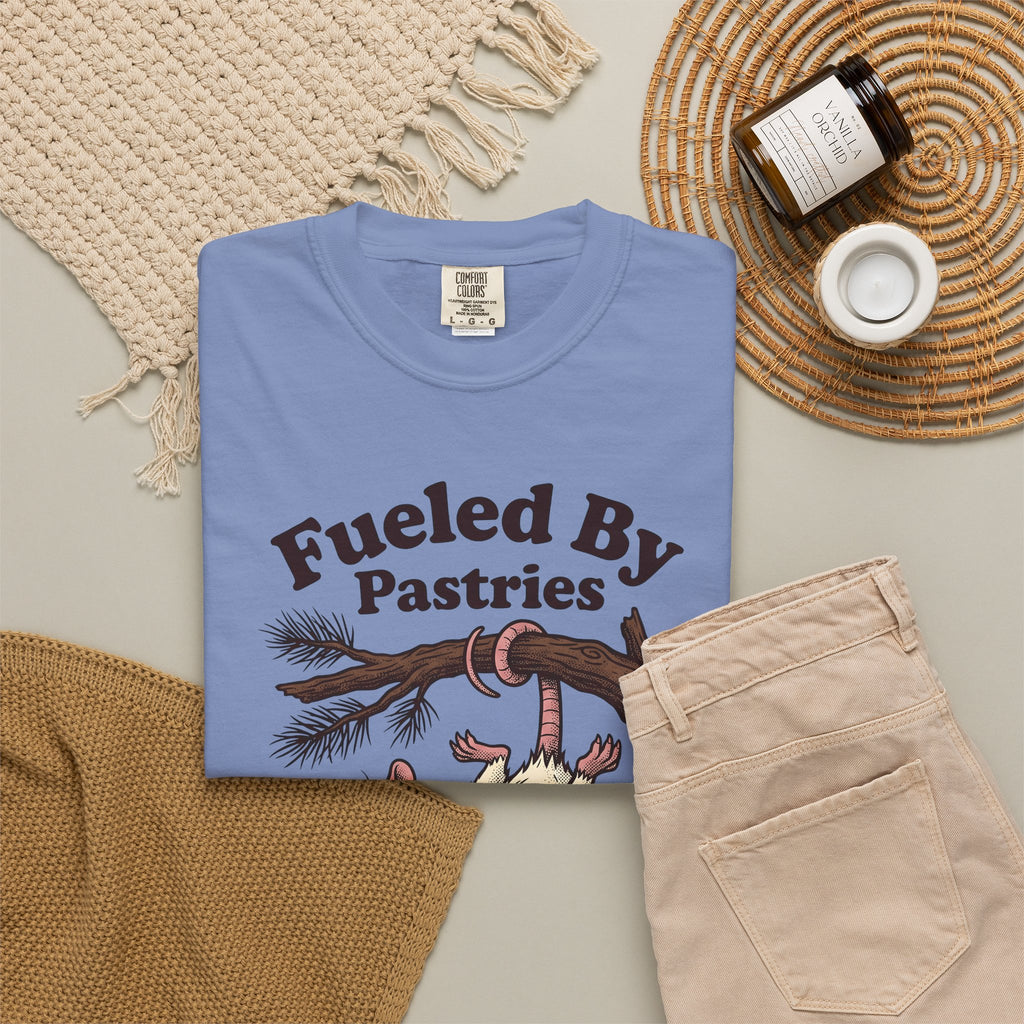 Possum Pastry T-Shirt Desserts Joke Gift Women Animation T-Shirt Pastry T-Shirt Dessert Fan Cartoon T-Shirt Pun Graphic Classic Branch T-Shirt
