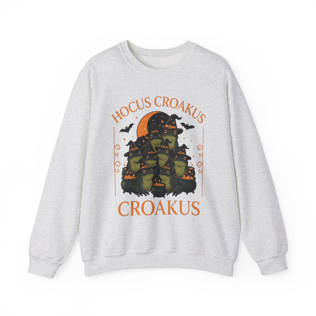 Witch Frogs Sweatshirt Halloween Animal Gift Women Cartoon Sweatshirt Toad Sweatshirt Horror Fan Comic Sweatshirt Creature Graphic Vintage Cauldrons Sweatshirt