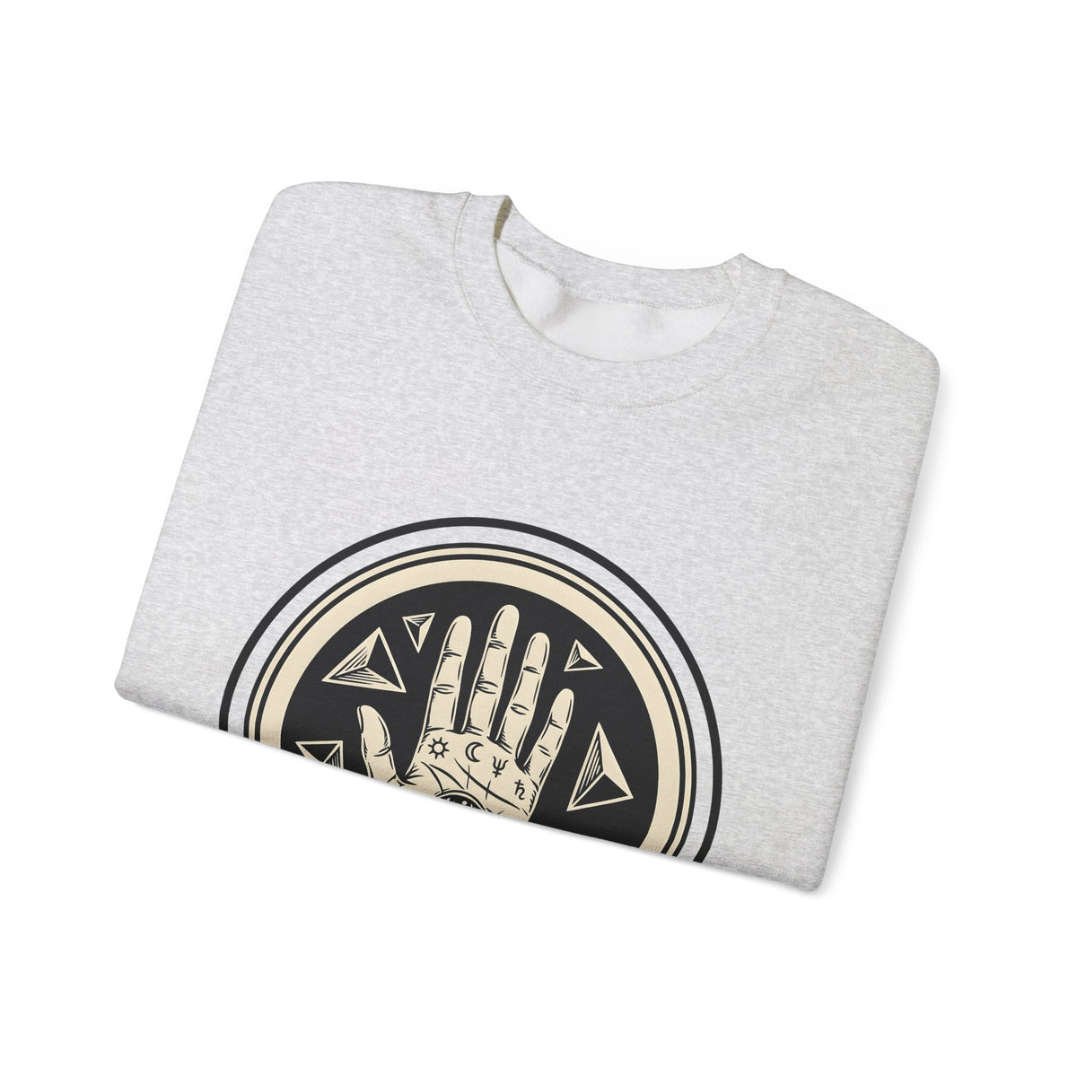 Enchanted Hand Sweatshirt Mystical Esoteric Gift Women Folk Sweatshirt Magical Hand Sweatshirt Occult Fan Primitive Sweatshirt Mystical Graphic Antique Polygon