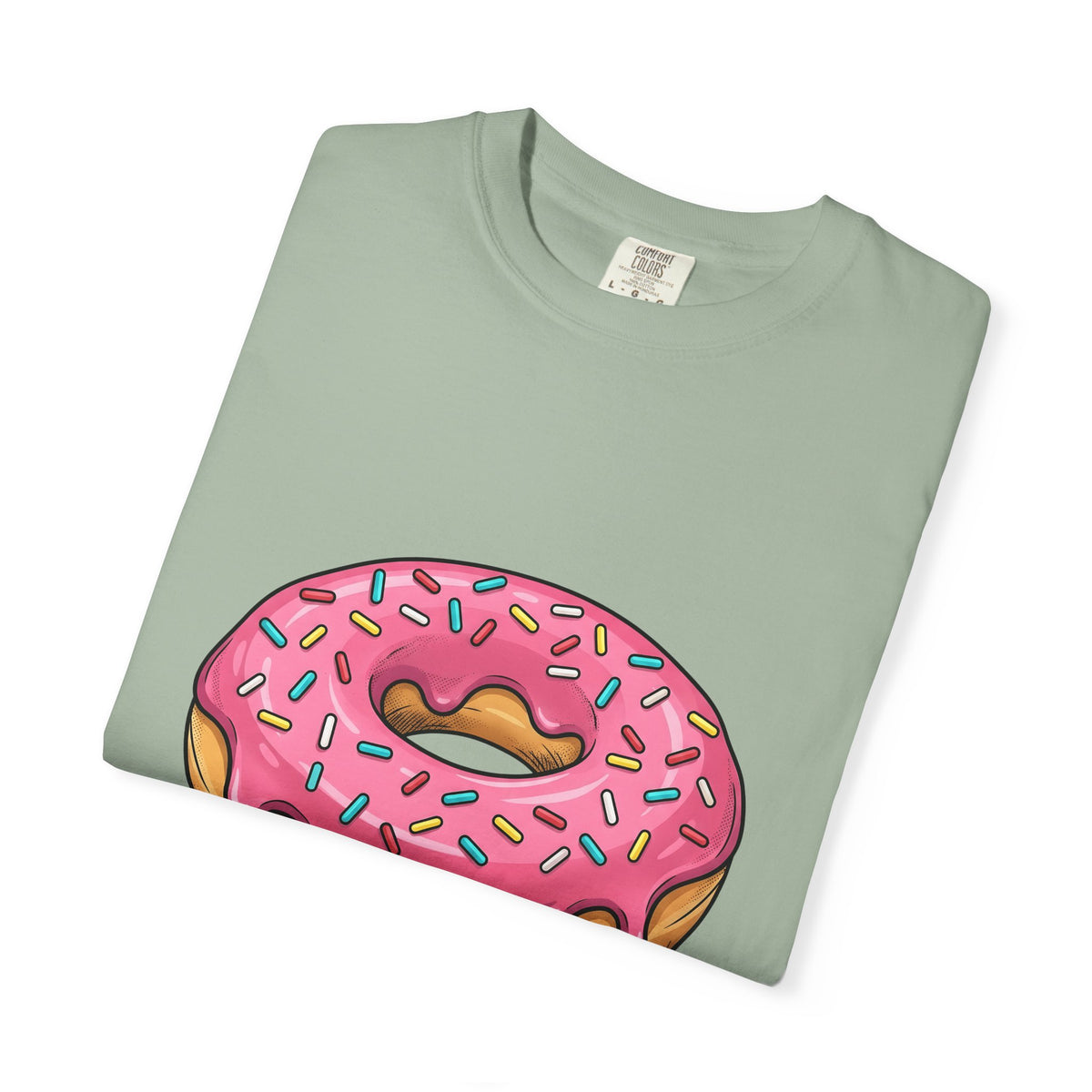 Donut Image T-Shirt Desserts Cuisine Gift Women Comic T-Shirt Doughnut T-Shirt Pastry Fan Cartoon T-Shirt Food Graphic Modern Nonpareils T-Shirt