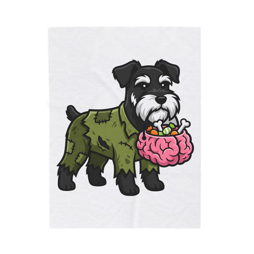 Schnauzer Pet Blanket Halloween Animal Gift Women Animated Blanket Dog Blanket Horror Fan Cartoon Blanket Creature Graphic Classic Candy Container