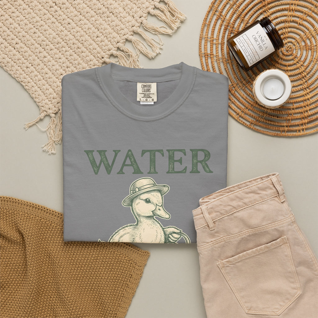 Duck Flower Pot T-Shirt Easter Landscaping Gift Women Old School T-Shirt Planter T-Shirt Easter Fan Vintage T-Shirt Gardening Graphic Doodle Cap