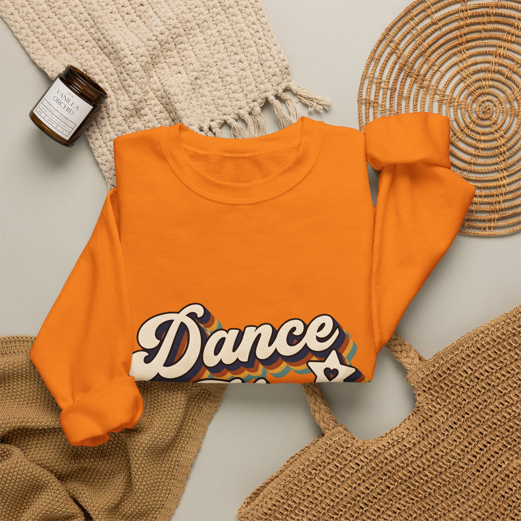 Vintage Lettering Sweatshirt Moms Ballet Gift Women Block Sweatshirt Typography Sweatshirt Motherhood Enthusiast Typography Sweatshirt Dance Graphic Classic