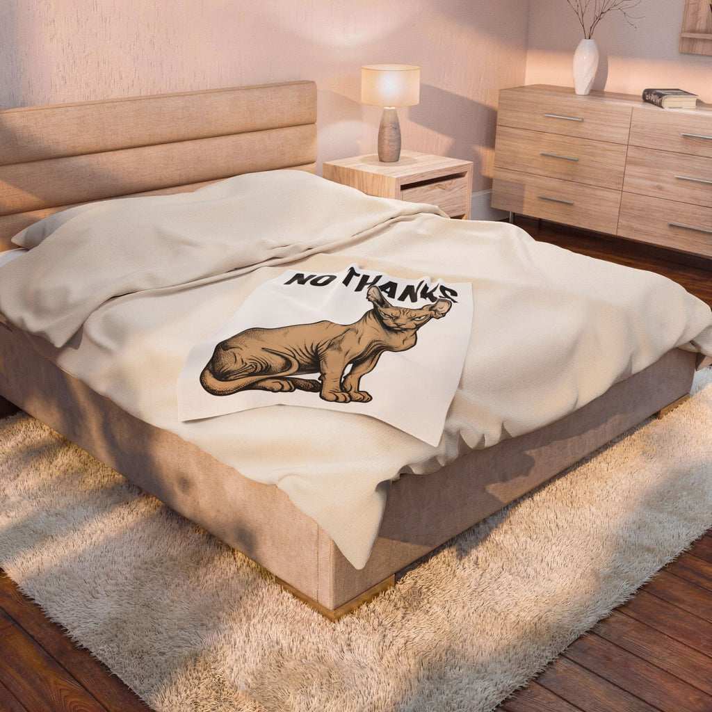 Sphynx Feline Blanket Cat Creatures Gift Women Line Art Blanket Cat Blanket Cat Fan Illustration Graphic Hand Drawn Mood Blanket