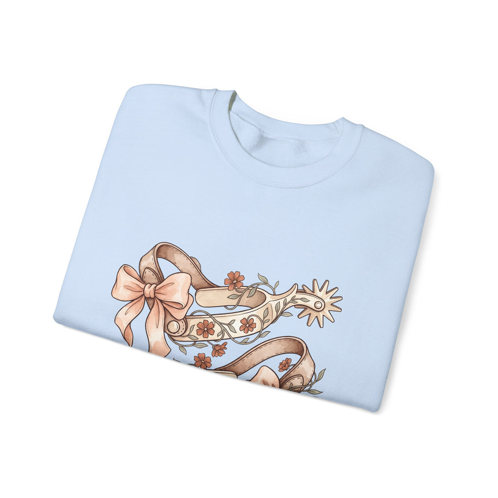 Rodeo Spurs Sweatshirt Cowgirl Cowboy Gift Women Tribal Sweatshirt Spur Sweatshirt Cowgirl Fan Rodeo Graphic Cowhand Graphic Farmhouse Blossom Sweatshirt