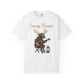 Moose Guitar T-Shirt Camping Music Gift Women Cute T-Shirt Guitar T-Shirt Camper Fan Adorable T-Shirt Music Graphic Hand Drawn Lantern T-Shirt