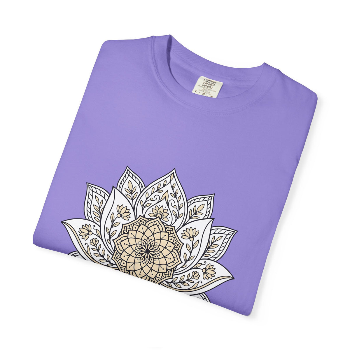 Mandala Bloom T-Shirt Boho Chic Mindfulness Gift Women Folk T-Shirt Flower T-Shirt Bohemian Enthusiast Tribal T-Shirt Meditation Graphic Clean