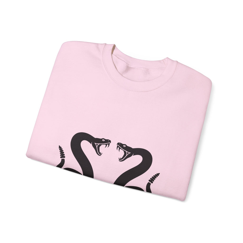Rattlesnake Pair Sweatshirt Cowgirl Animal Gift Women Bold Sweatshirt Rattler Sweatshirt Rodeo Fan Graphic Design Illustration Western Mirrored Design
