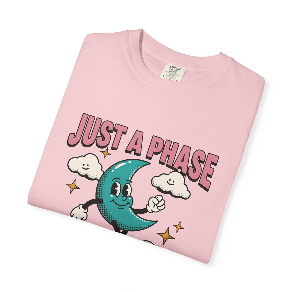 Moon Character Funny Stars Gift Hand Drawn Lunar Humor Fan Illustrated Celestial Sketch Cheerful T-Shirt