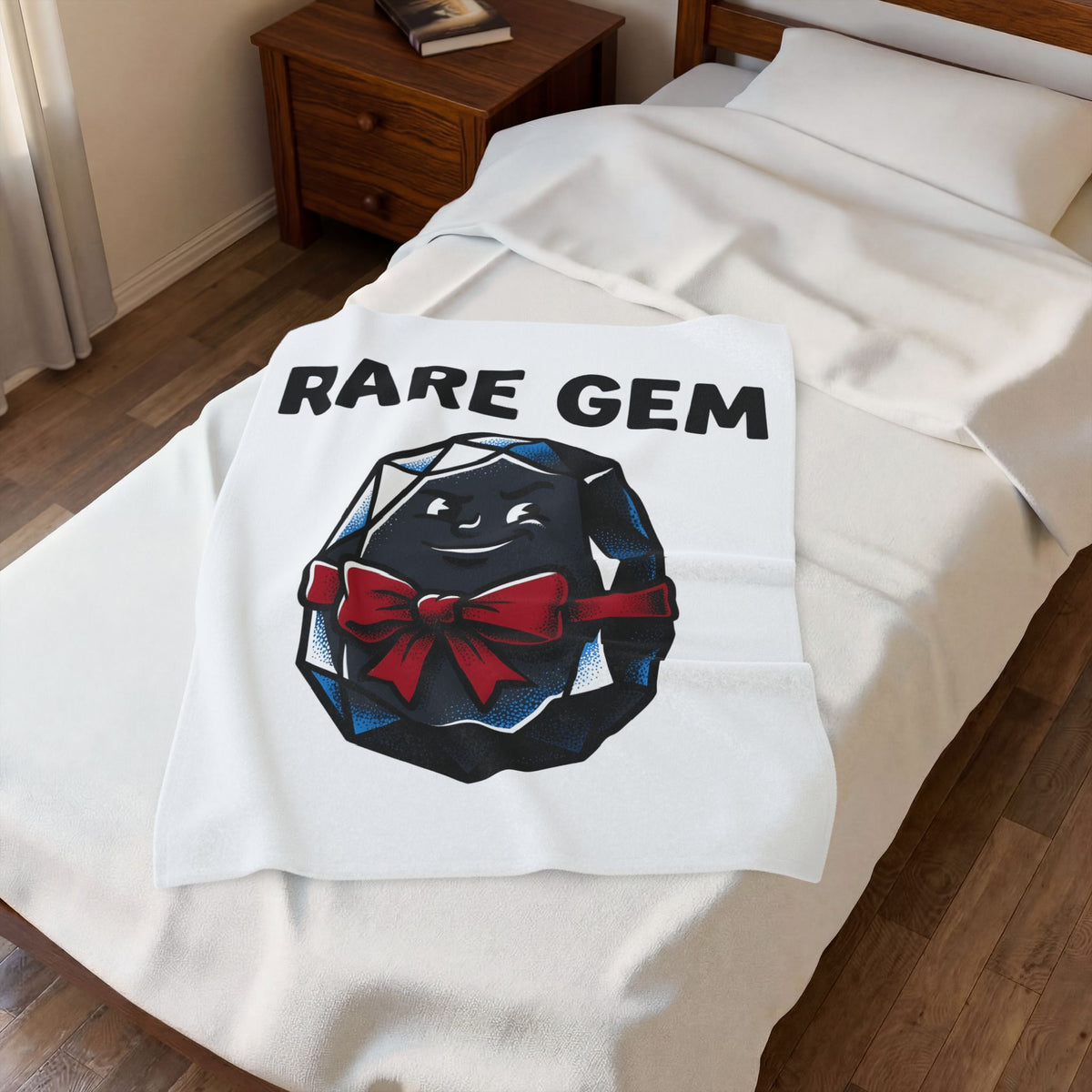 Jewel Icon Christmas Satire Gift Animation Gemstone Xmas Fan Cartoon Parody Classic Crimson Knot Blanket