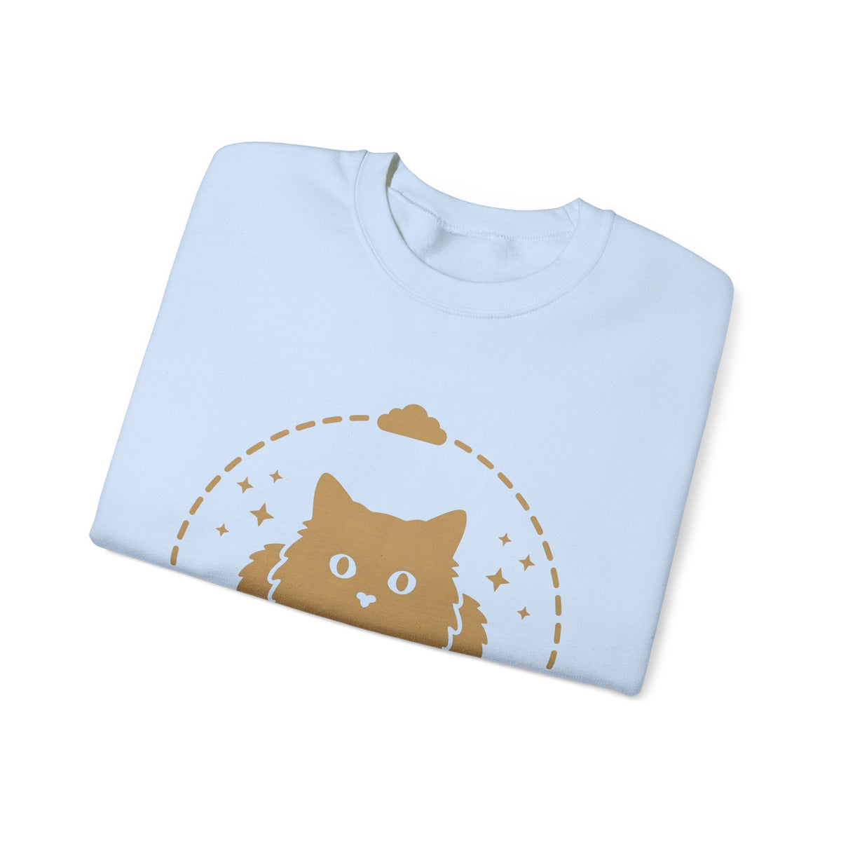Soft Cat Cat Pet Gift Simple Kitten Cat Fan Minimalist Animal Contemporary Sparkles Sweatshirt