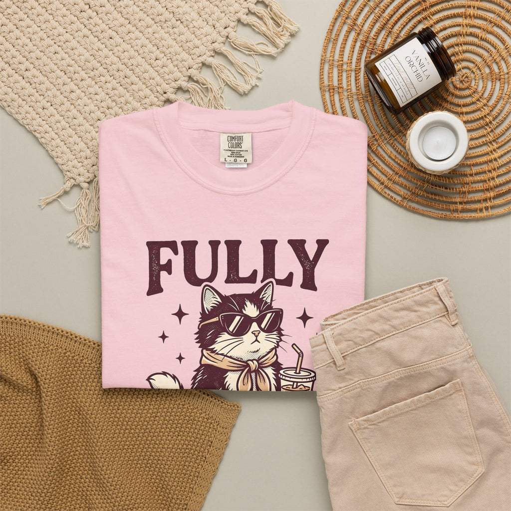 Cat Eyeglasses T-Shirt Funny Critter Gift Women Throwback T-Shirt Cat Glasses T-Shirt Humor Fan Vintage T-Shirt Animal Graphic Line Art Iced Mocha