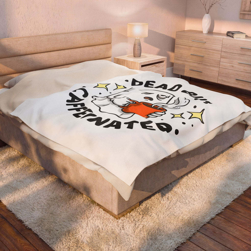 Spooky Coffee Blanket Blanket Coffee Funny Gift Women Comic Blanket Coffee Cup Blanket Coffee Fan Cartoon Blanket Humor Graphic Vintage Sparkle Blanket