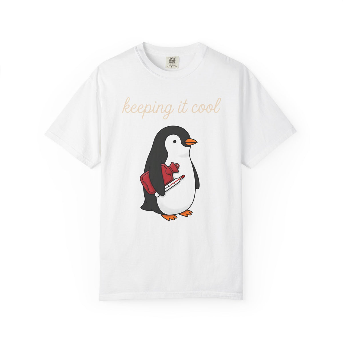 Penguin Nurse T-Shirt Nurse Wildlife Gift Women Comic T-Shirt Penguin T-Shirt Nursing Enthusiast Cartoon T-Shirt Wildlife Graphic Simple
