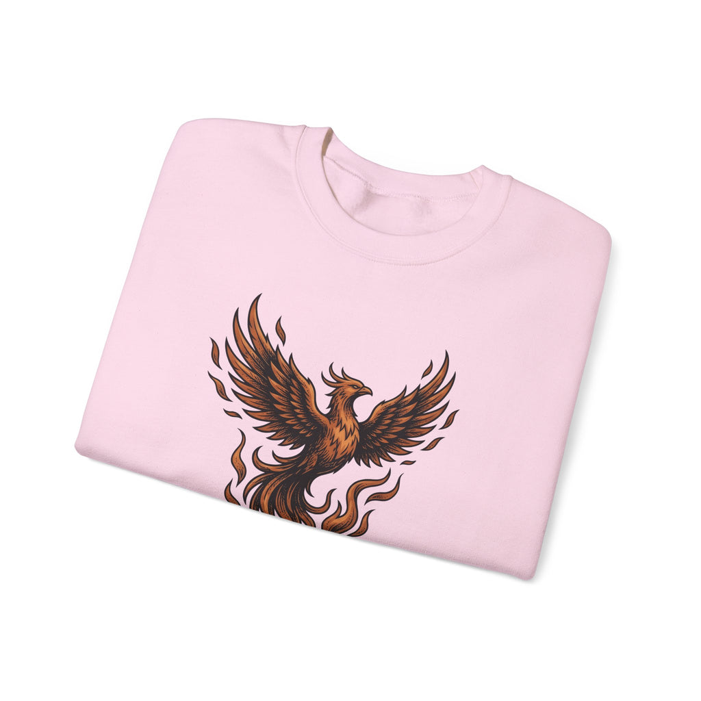 Phoenix Coffee Cup Sweatshirt Coffee Fantasy Gift Women Tattoo Sweatshirt Coffee Sweatshirt Sweatshirt Coffee Fan Ink Sweatshirt Mythical Graphic Vintage Flames