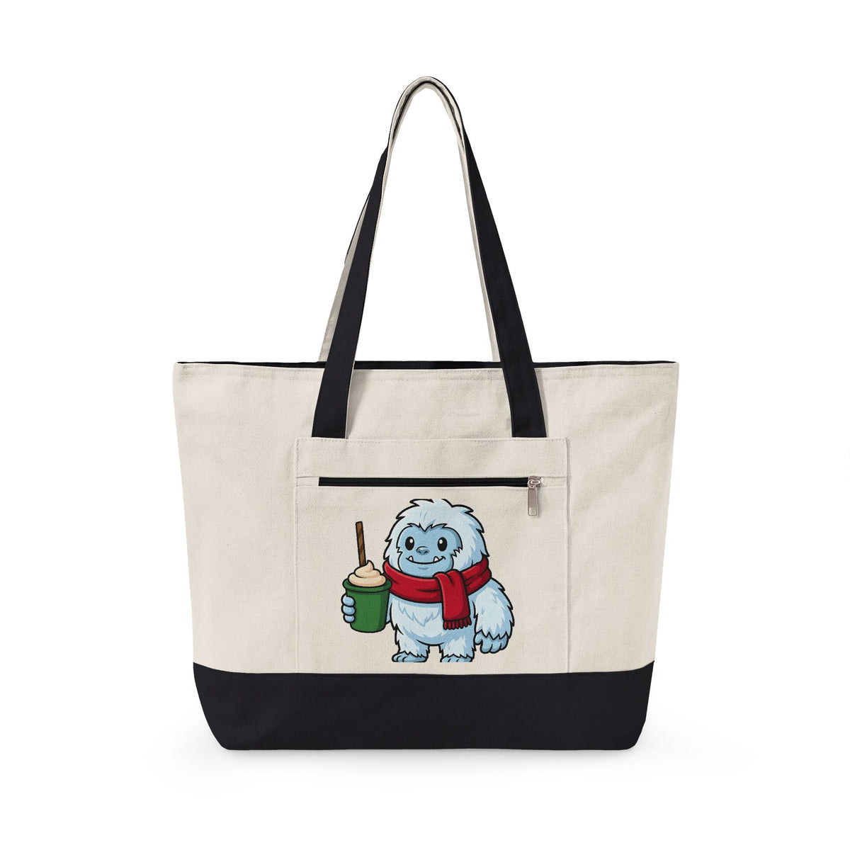 Abominable Snowman Christmas Holiday Gift Comic Yeti Xmas Fan Cartoon Holiday Chibi Tote Bag
