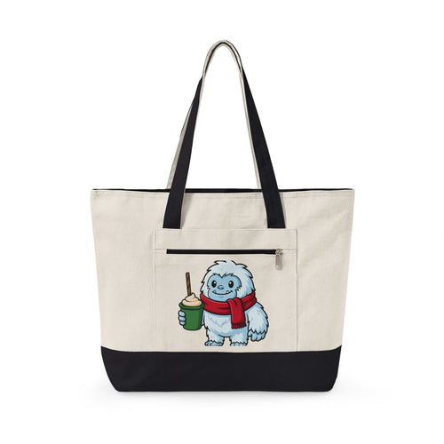 Abominable Snowman Christmas Holiday Gift Comic Yeti Xmas Fan Cartoon Holiday Chibi Tote Bag