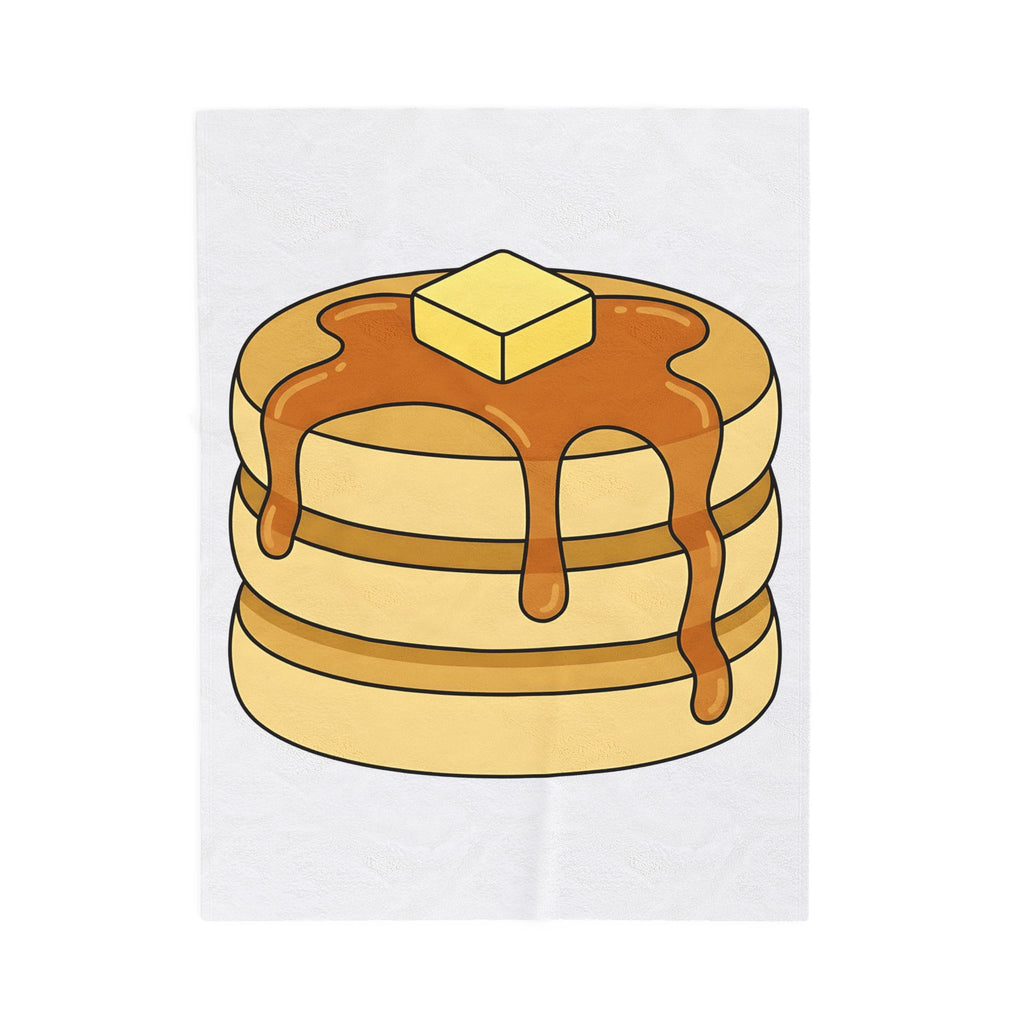 Flapjack Pile Blanket Desserts Brunch Gift Women Comic Blanket Granola Bar Blanket Pastry Fan Cartoon Blanket Breakfast Graphic Simple Honey Blanket