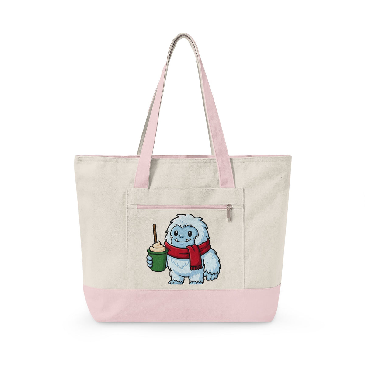 Abominable Snowman Christmas Holiday Gift Comic Yeti Xmas Fan Cartoon Holiday Chibi Tote Bag