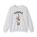 Cowboy Hat Guitar Sweatshirt Cowgirl Ranch Gift Women Retro Sweatshirt Guitar Sweatshirt Cowgirl Fan Vintage Sweatshirt Farm Graphic Doodle Music Symbols