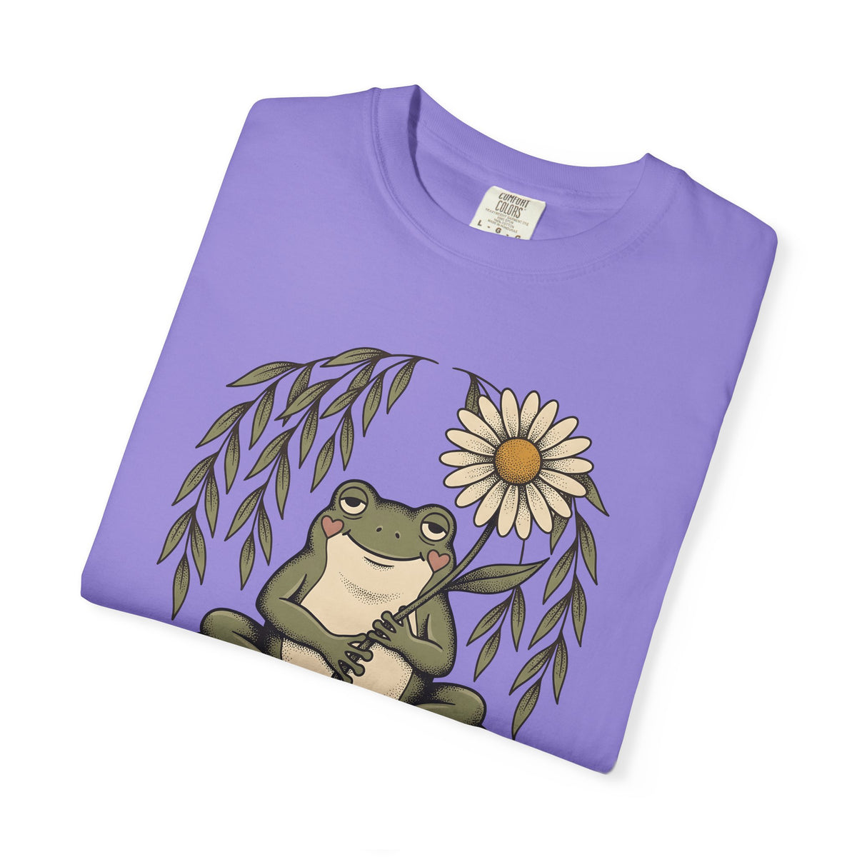 Frog Flower Cute Animal Gift Boho Toad T T-Shirt