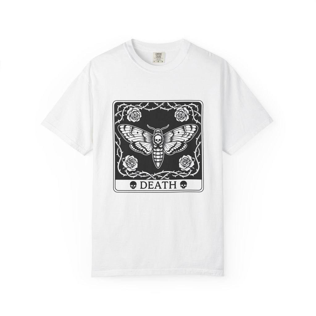 Skull Butterfly T-Shirt Gothic Magic Gift Women Traditional Tattoo T-Shirt Sugar Skull T-Shirt Darkwave Fan Tattooed T-Shirt Mystic Graphic Horror