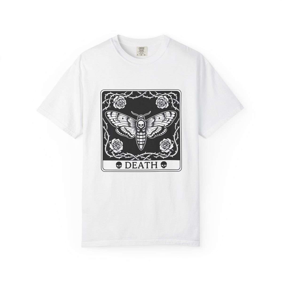 Skull Butterfly T-Shirt Gothic Magic Gift Women Traditional Tattoo T-Shirt Sugar Skull T-Shirt Darkwave Fan Tattooed T-Shirt Mystic Graphic Horror
