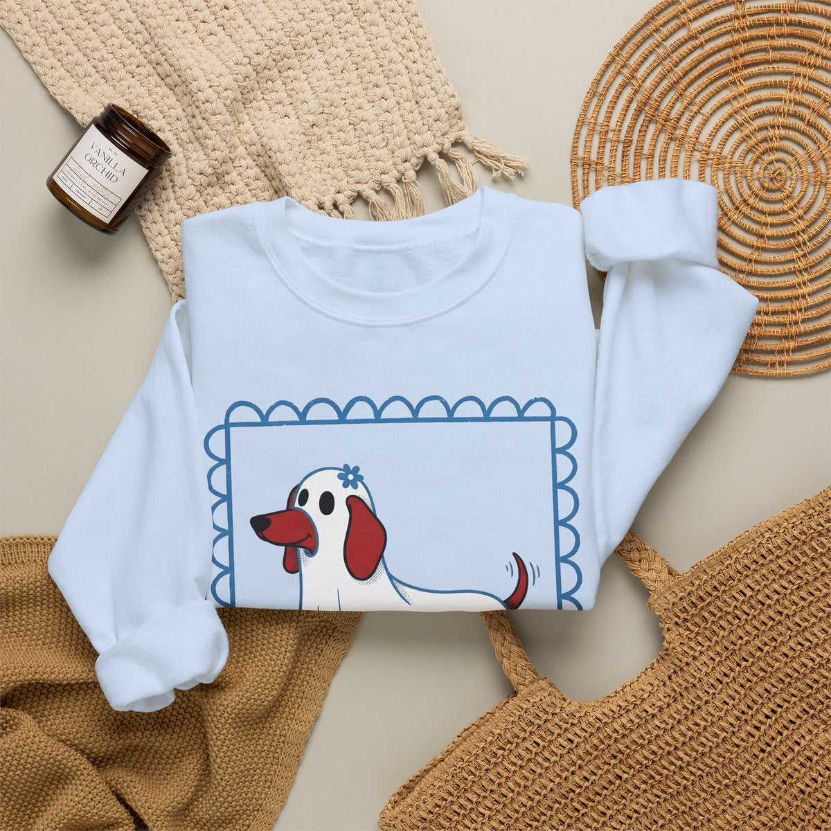 Dachshund Ghost Halloween Dog Gift Cartoon Wiener Sweatshirt