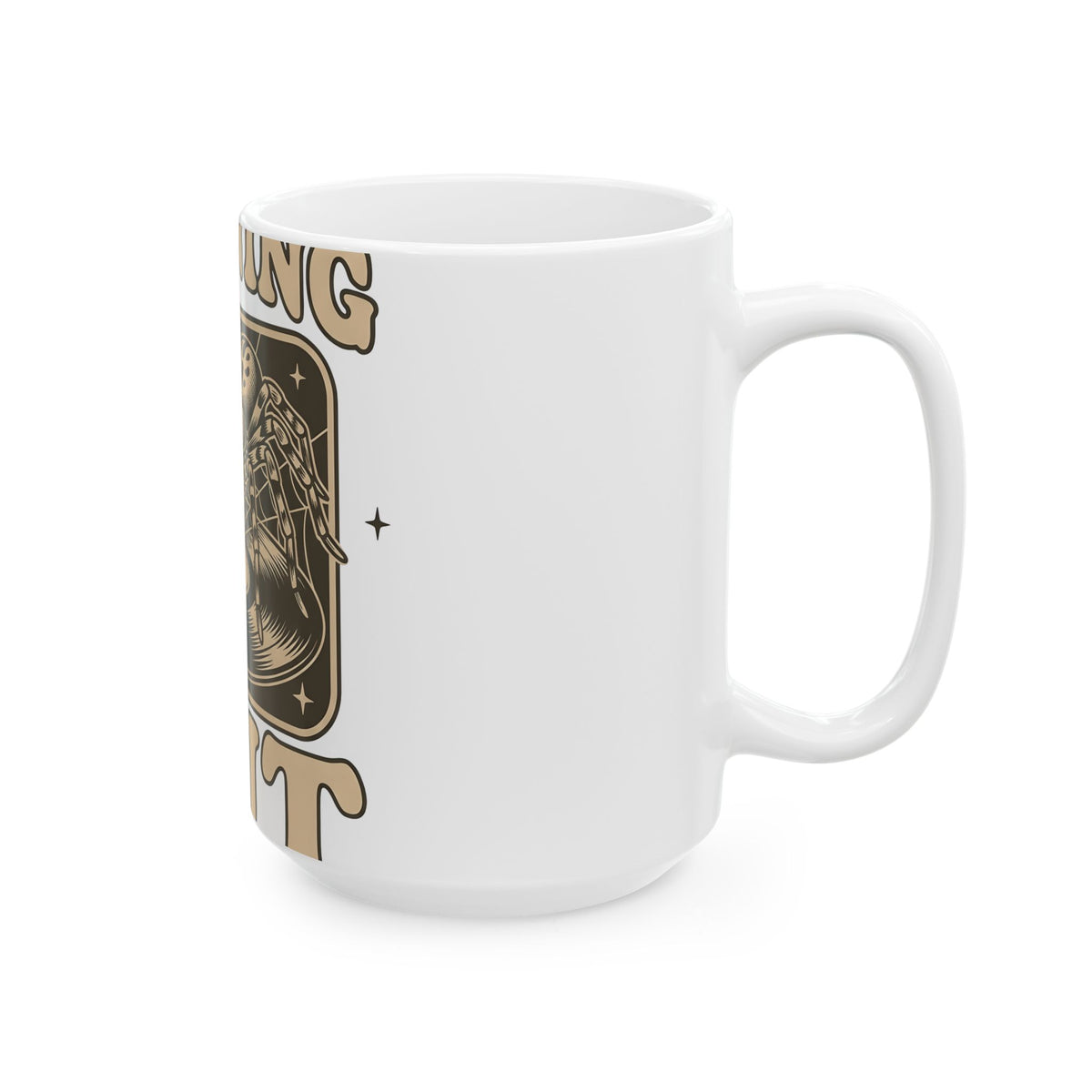 Arachnid Record Player Mug Halloween Gear Gift Women Throwback Mug Vinyl Player Mug Horror Fan Retro Mug Equipment Graphic Classic