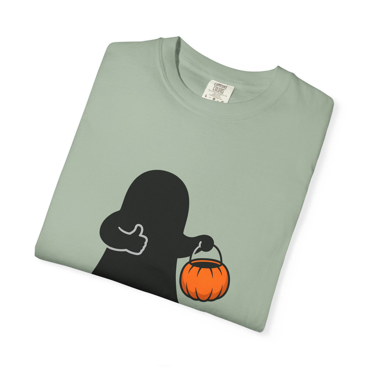 Ghost Halloween Satire Gift Specter Horror Fan Spooky Parody Plain Halloween T-Shirt