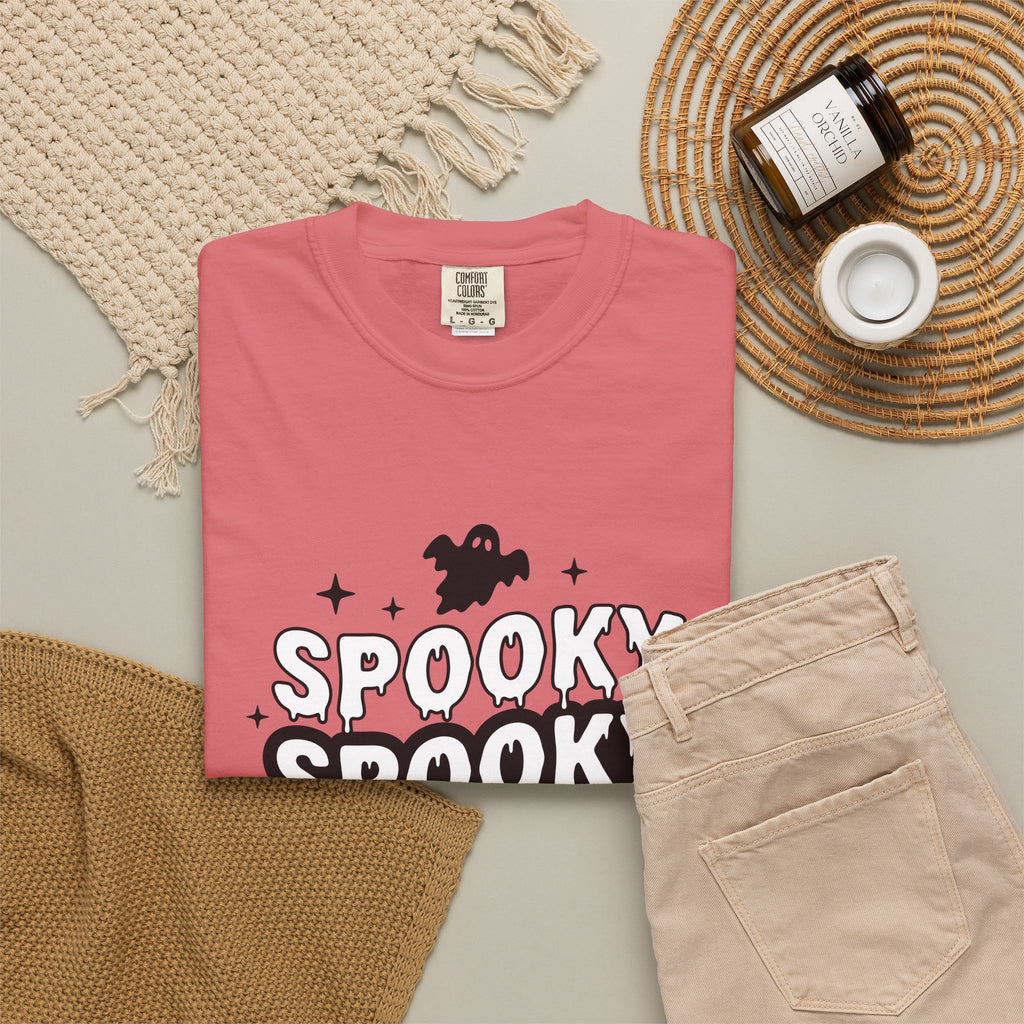 Spirit Design T-Shirt Halloween Thriller Gift Women Modern T-Shirt Spirituality T-Shirt Horror Fan Abstract T-Shirt Suspense Graphic Vintage Web