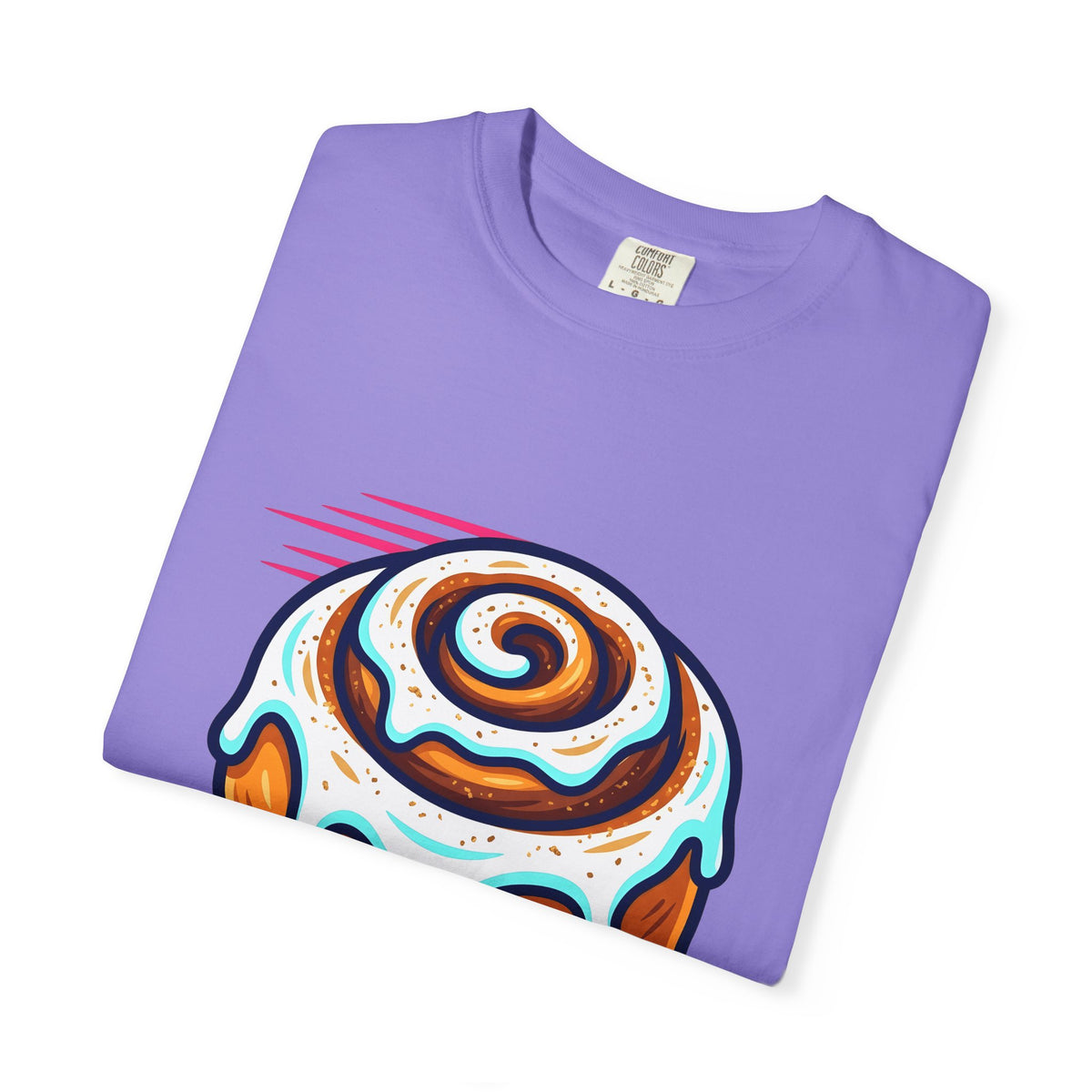 Cinnamon Pastry T-Shirt Desserts Bakery Gift Women Line Art T-Shirt Danish T-Shirt Dessert Fan Illustration T-Shirt Bakery Design Classic Topping